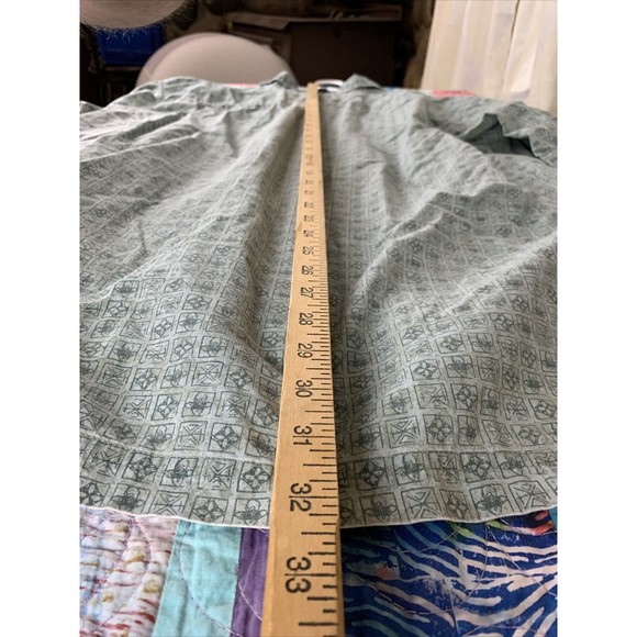 VTG LL Bean Big And Tall Blue XL-Tall Regular Short Sleeve Camp Shirt - Picture 6 of 6